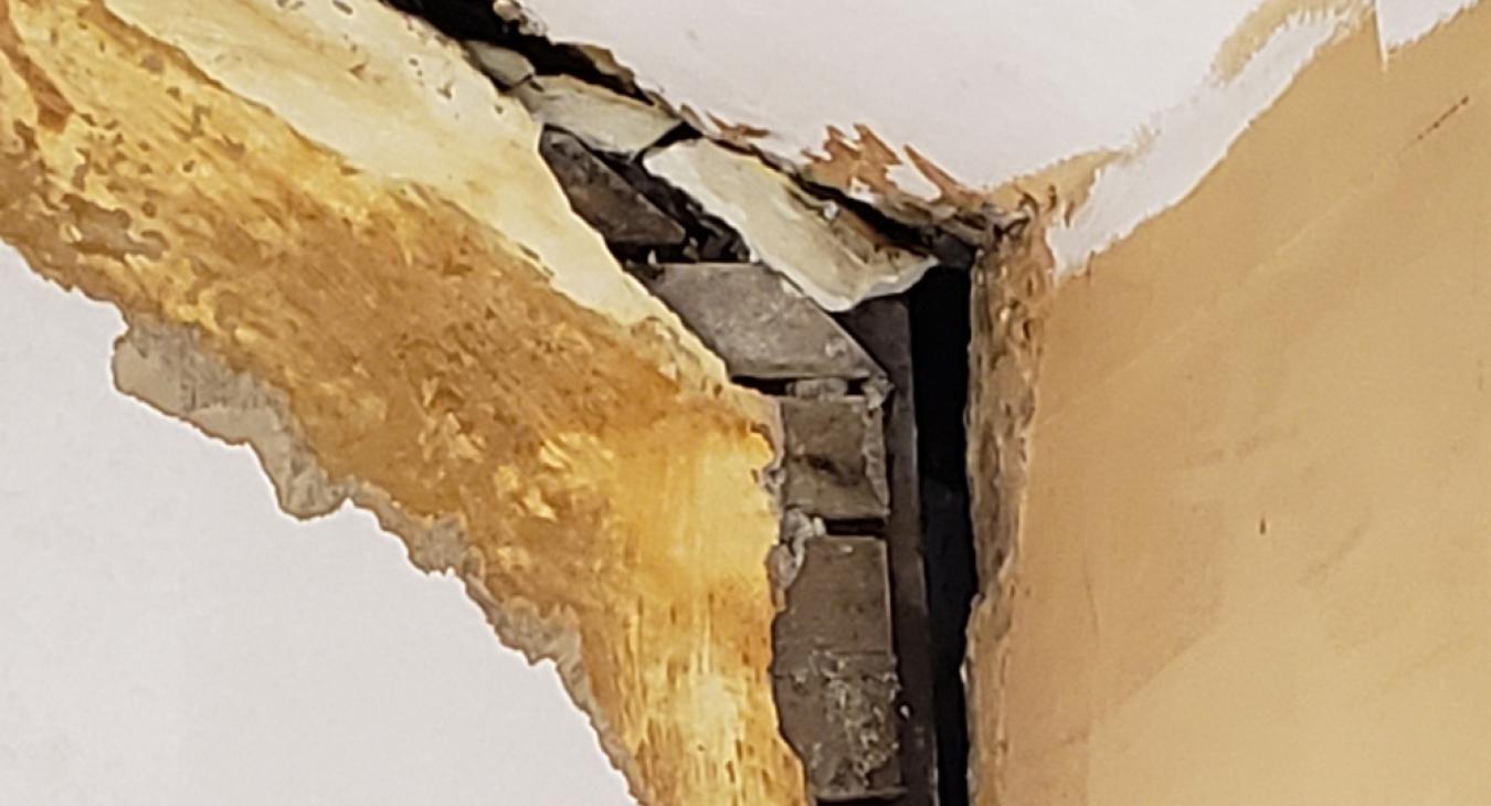 plaster water damage